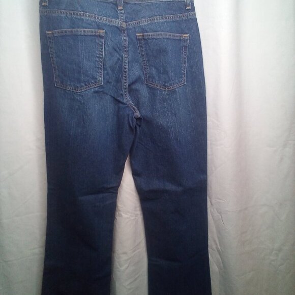 L. L. Bean Jeans 12 Reg Women Straight Leg Blue - Picture 4 of 16